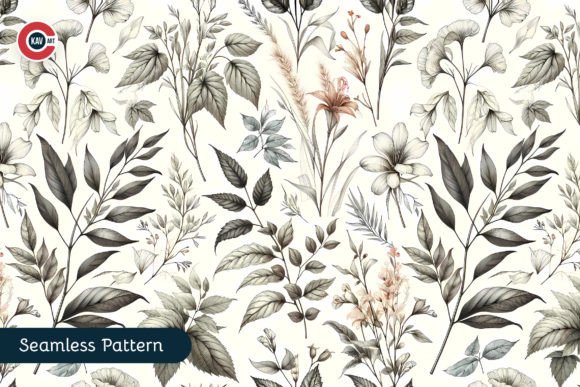 Botanical Elegance: Elevating Projects with a Seamless Pattern