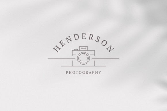 Elegant Branding: The Photographer Linear Geometric Logo
