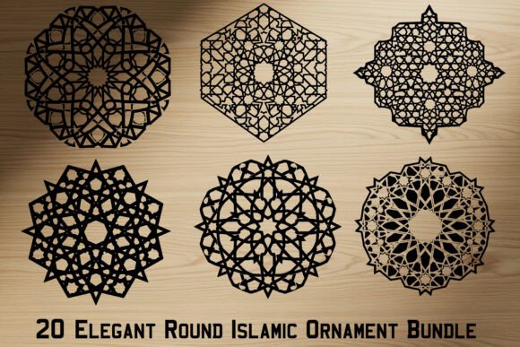 Elegant Round Islamic Ornament Bundle: A Designer's Guide