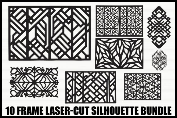 Elevate Your Craft with a 10 Geometric Frame Laser Cut Bundle