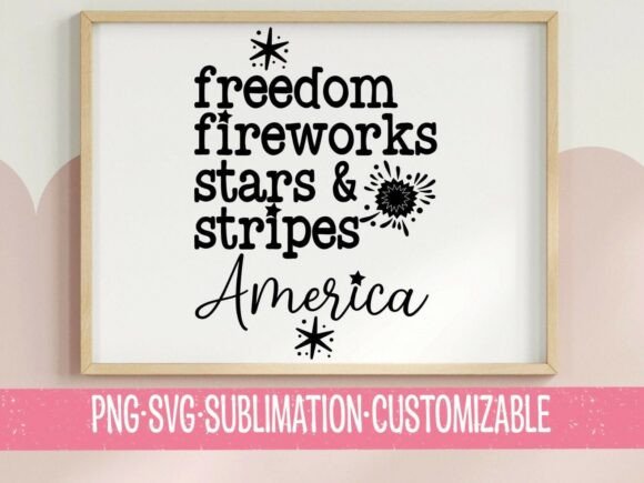 Freedom Fireworks Stars & Stripes America: A Designer's Guide to Patriotic Typography