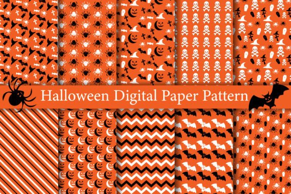 Halloween Digital Paper Patterns: A Designer's Toolkit