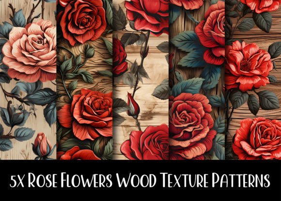 Harmonizing Nature: The Power of Rose Flowers Wood Texture Patterns