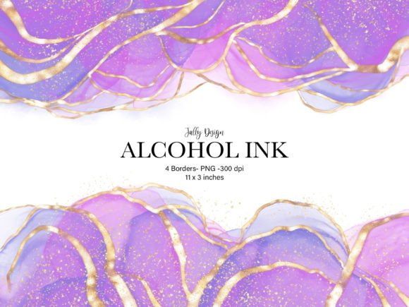 Lilac Alcohol Ink Border Clip Art: Your Guide to Ethereal Frame Design