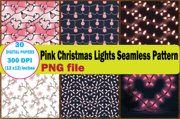 Pink Christmas Lights Seamless Pattern: A Modern Holiday Style Guide
