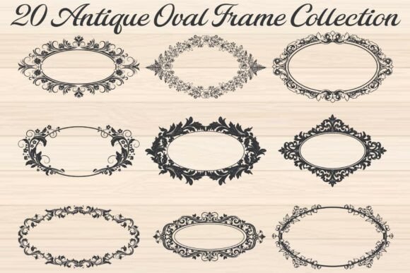 Timeless Elegance: The 20 Antique Oval Frame Collection
