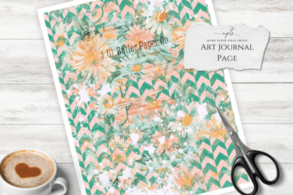 Unleashing Creative Texture: The Chevron Floral Journal Paper