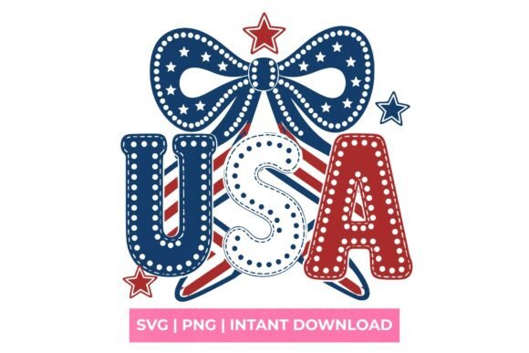 USA Patriotic Bow SVG: Crafting with American Spirit