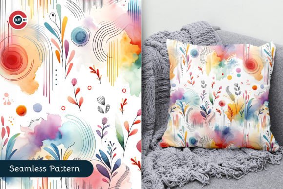 Watercolor Pastel Seamless Pattern: A Dreamy Creative Asset